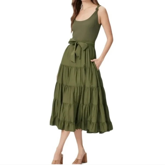 🎉HP🎉 PAIGE Samosa midi dress - Picture 2 of 10